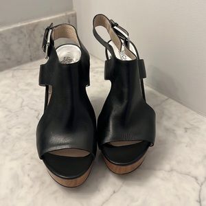 Michael Kors wedge heels size 8.5 Black and brown